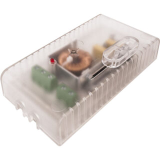 Regulador de pé com botão deslizante 60-300W 230V, em transparente
