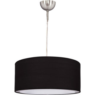 Suspensão PLANETÁRIO 1xE27 Alt.Reg.xD.35cm Preto/Níquel