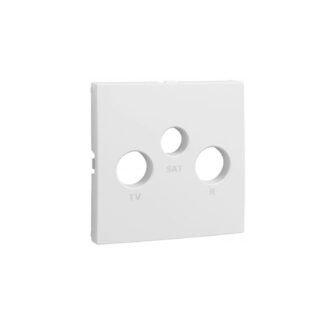 Centro LOGUS90 para tomada R-TV-SAT branco