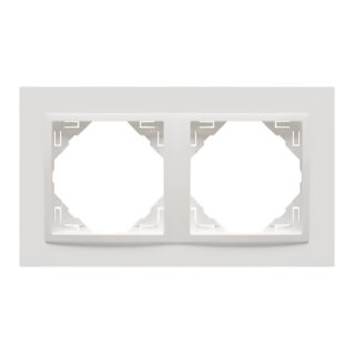 Espelho duplo LOGUS90 branco/branco