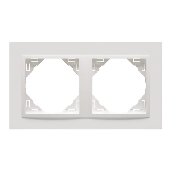 Espelho duplo LOGUS90 branco/branco