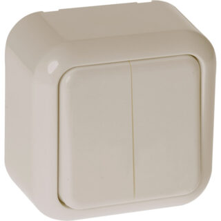 Comutador de escada ANCIENT 2 teclas (2 pontos de comando) 10AX 250Vac marfim