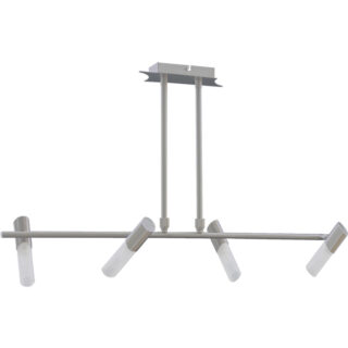 Candeeiro de tecto DINIS 4xG9 C.90xL.19xAlt.Reg.cm Níquel