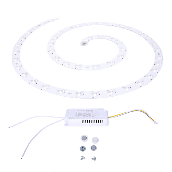 Módulo LED espiral 72W 6480lm 3000-4000-6000K com Driver e Ímanes