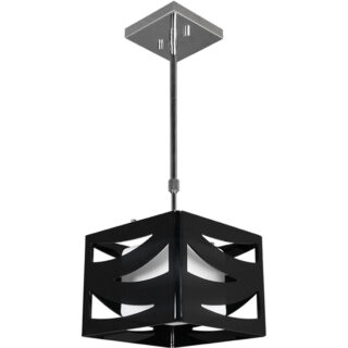 Candeeiro de tecto CEPHEUS 1xE27 C.22xL.22xAlt.Reg.cm Acrílico Preto