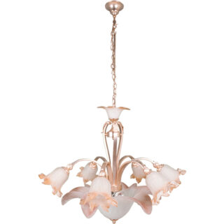 Candeeiro de tecto TULIPA 9xE27 Alt.Reg.xD.85cm dourado