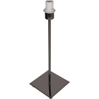Base para candeeiro de mesa PIC quadrado 1xE14 C.13xL.13xAlt.40cm Níquel