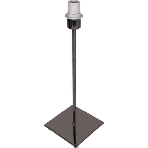 Base para candeeiro de mesa PIC quadrado 1xE14 C.13xL.13xAlt.40cm Níquel