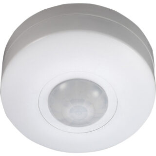 Sensor de movimento IR branco IP20, ângulo de detecção 360° (1xdetector), em PC com protecção UV