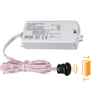 Sensor de movimento IR branco IP20, ângulo de detecção 360º, em PC com protecção UV