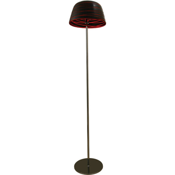 Candeeiro de pé LURDES 1xE27 Alt.175xD.37cm vermelho/preto