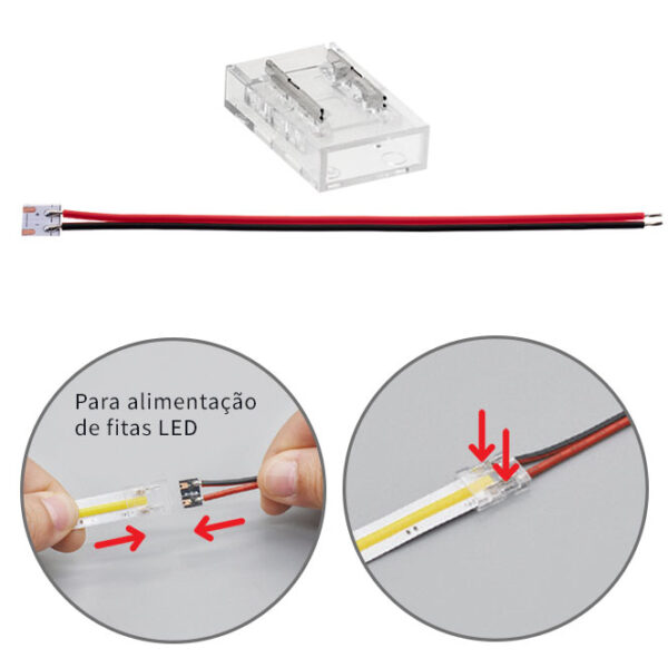 Conector Fita/Cabo LED ATLANTIS SQ480