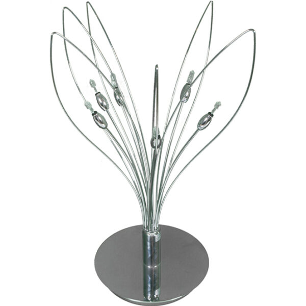 Candeeiro de mesa BOUDENID 6xG4 12V Alt.46xD.40cm Cromado