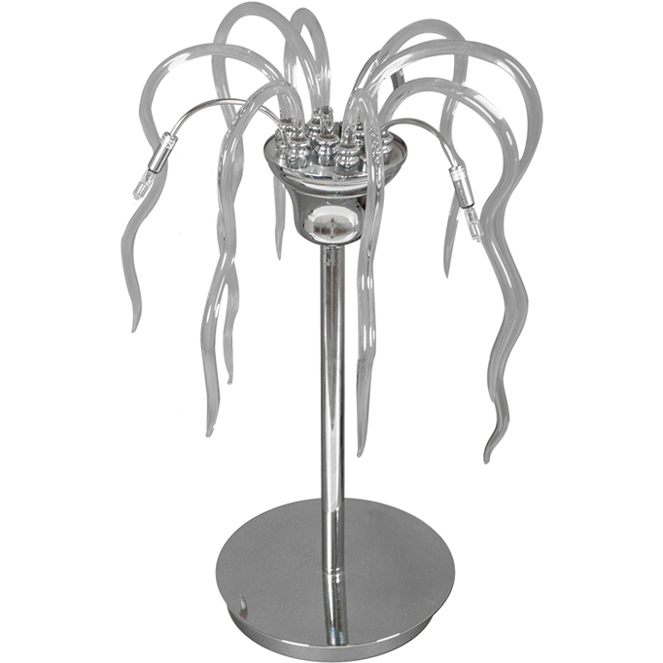 Candeeiro de mesa ERFOUD 3xG4 12V Alt.50xD.30cm cromado