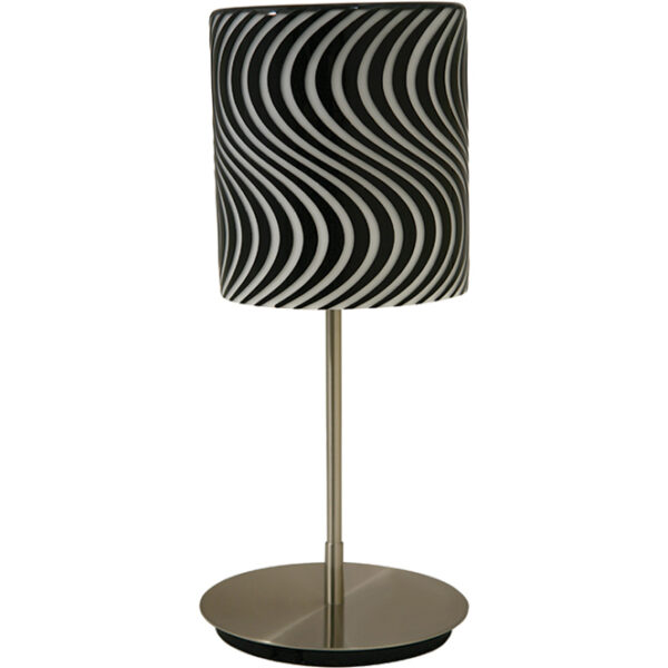 Candeeiro de mesa SILVANA 3xE14 Alt.50xD.22cm preto/branco