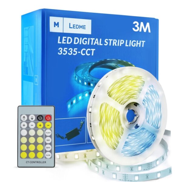 Pack Fita LED 12V CC 3535 60L - 3 metros CCT