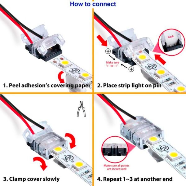 Conector de hipopótamo para faixa de LED e cabo IP65 12MM 6PIN - Image 3