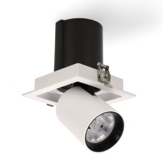 Foco LED orientável Tube Square 12W 3000K