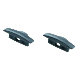 Topo Preto para perfil Encastrar 2 Metros 12V/24V - Pack 2