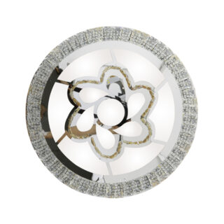 Plafon Decorativo LED Circle Flower Silver 120W CCT