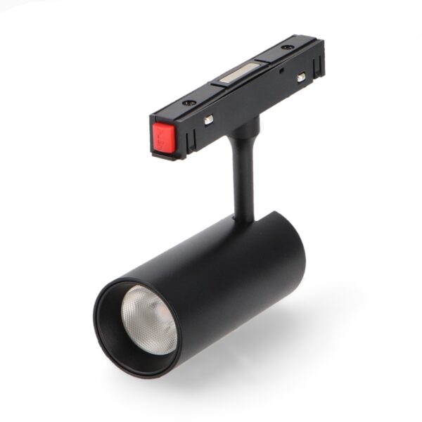 Foco LED Serie 16Mm 10W de Calha Magnética Preto 48V 3000K