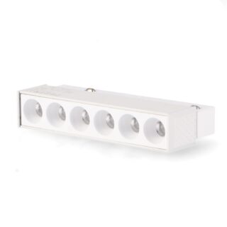Foco LED Linear Lumiere 6W de Calha Magnética Branco 48V Serie 20Mm - 3000K