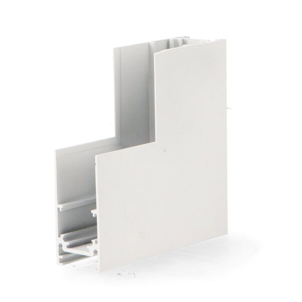 União em L vertical para calha magnética Serie 20mm  - DSC  Branco - Image 3