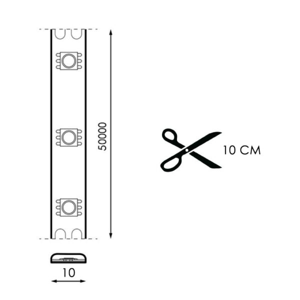 Fita LED 220VCA SMD2835 Bergamo 17W/m IP65 - 50 metros 2700K - Image 2