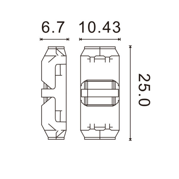 Conector rápido para cabo serial de 2 pinos - máx. 36V 10A - Image 2