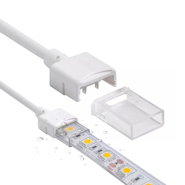 Conector inicial para LED Strip IP68 12MM para fora 10MM em 2PIN - Image 4