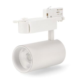 Foco LED para Calha Branca Turin 30W Trifásica 3000K
