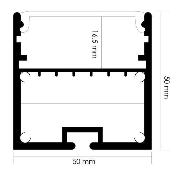 Perfil de aluminio VictSing 2 metros 12V/24V/220V - Opcional suspenso - Image 2