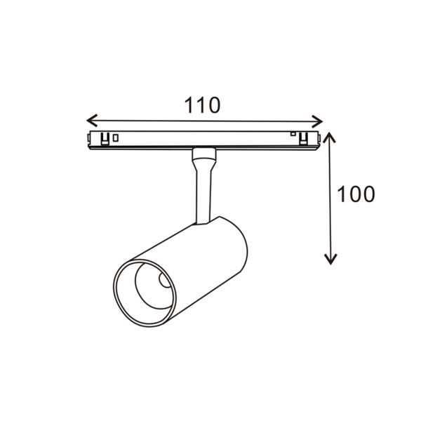 Foco LED Serie 16Mm 7W de Calha Magnética Branco 48V 4000K - Image 2