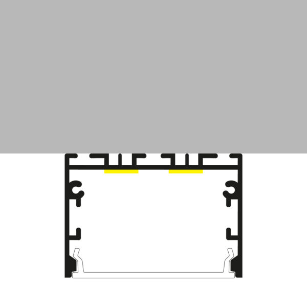 Perfil de aluminio Sixe Branco Lacado - 2 metros - Image 4