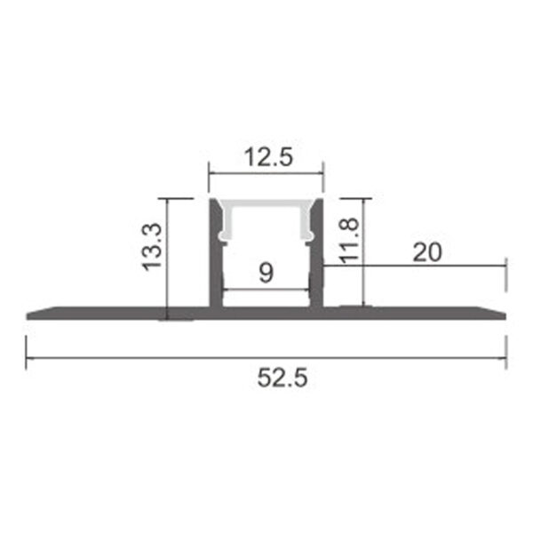 Perfil de Alumínio Orer - 2 metros - Image 2