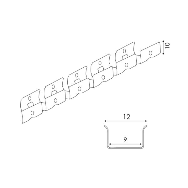 Perfil de alumínio flexível 9X10H mm para néons ou manga de silicone - 20 metros - Image 2