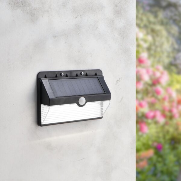 Aplique de parede LED Solar Sun com Sensor de movimento 4500K