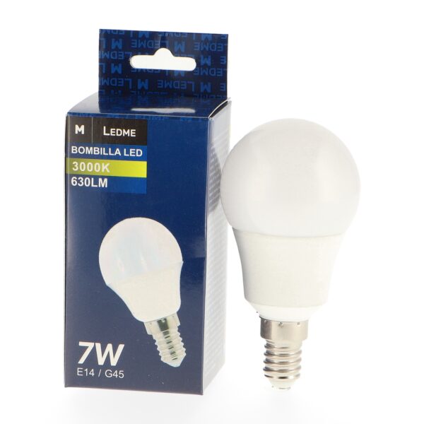 Lâmpada LED E14 G60 7W 3000K