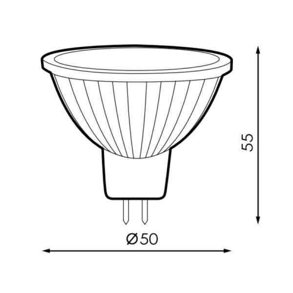 Lâmpada LED MR16 SMD Plus 7W 4500K - Image 2
