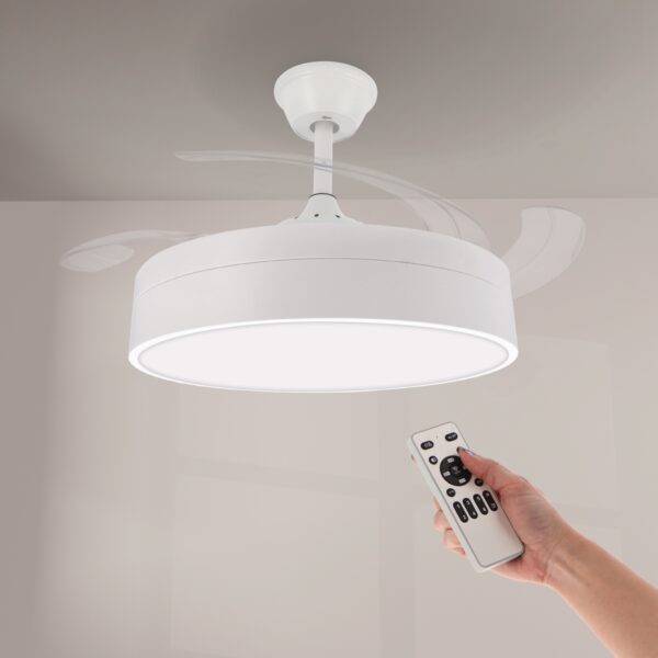 Ventoinha de teto LED Messe CCT