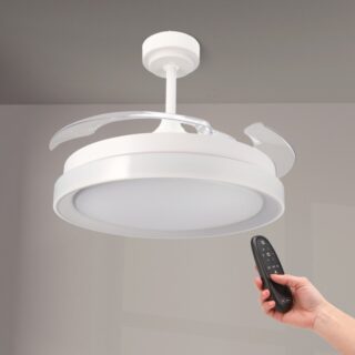 Ventoinha de Teto LED White Yeray ø107 Cm
