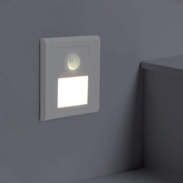 Balizador LED encastrável com Sensor PIR Nomis Square 1,2W 4500K - Image 3