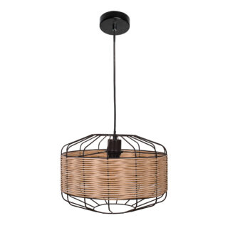 Suspensão SOLANGE 1xE27 Alt.Reg.xD.35cm Vime