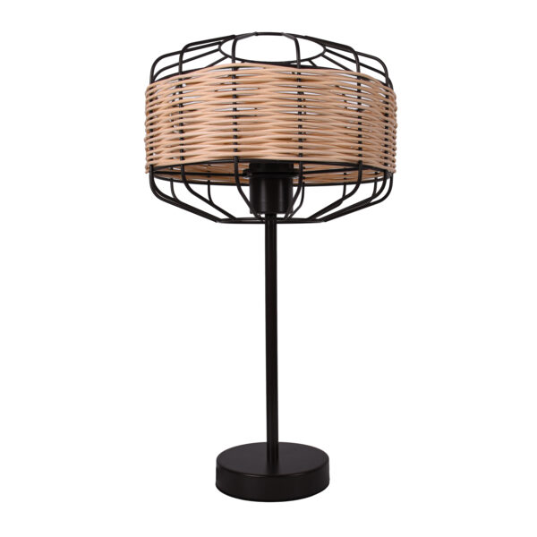 Candeeiro de mesa SOLANGE D.25xAlt.45,5cm 1xE27 em vime