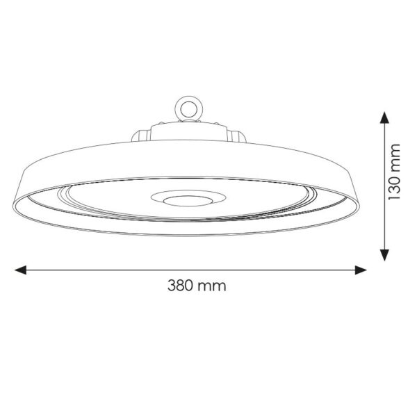 Campânula UFO LED Série A 200W Dali 2.0 4000K - Image 2