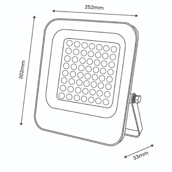 Projetor LED Napoli Plus 150W 3000K - Image 2
