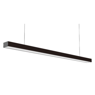 Barra suspensa/tecto LineX OFFICE 120cm 1x40W LED 3200lm 4000K 120° C.118xL.7xAlt.Reg.cm preta