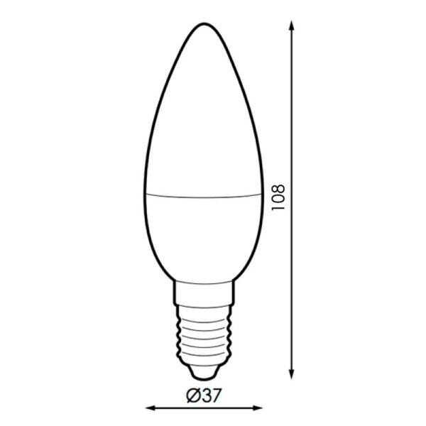 Lâmpada LED SmartHome C37 6W RGB+CCT - Image 2