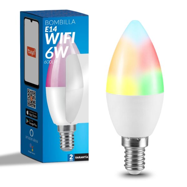 Lâmpada LED SmartHome C37 6W RGB+CCT