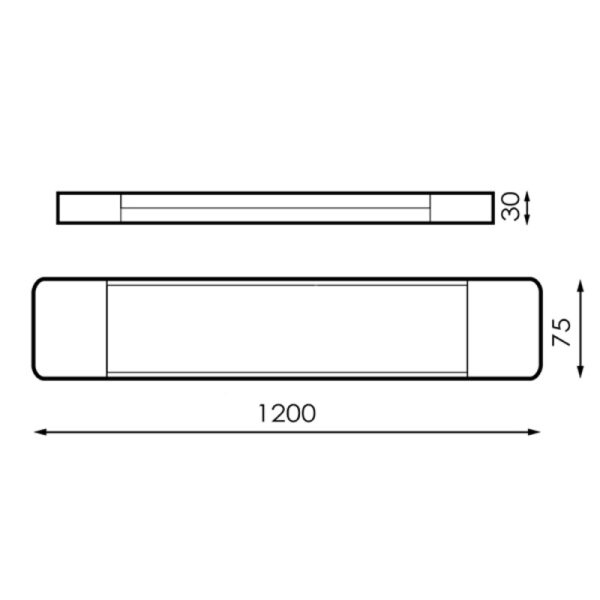 Armadura LED Slimline Fast 40W 4500K - Image 2